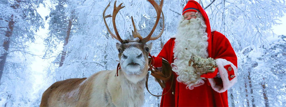 Laponia es uno de los lugares con más espíritu navideño. Foto: https://www.santaclausreindeer.fi/es/